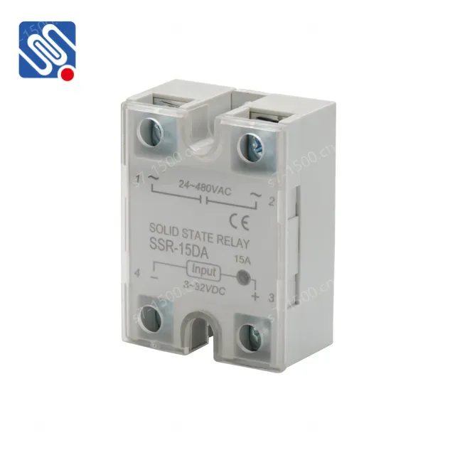 Meishuo SSR-15DA DC to AC 15A SSR Single Phase Solid State Ssr Small High Power Relay