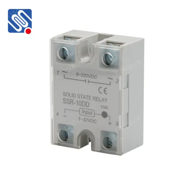 Meishuo SSR-10DD 5v DC to DC 10A Single Phase Solid State Relay High Reliability SSR Relay