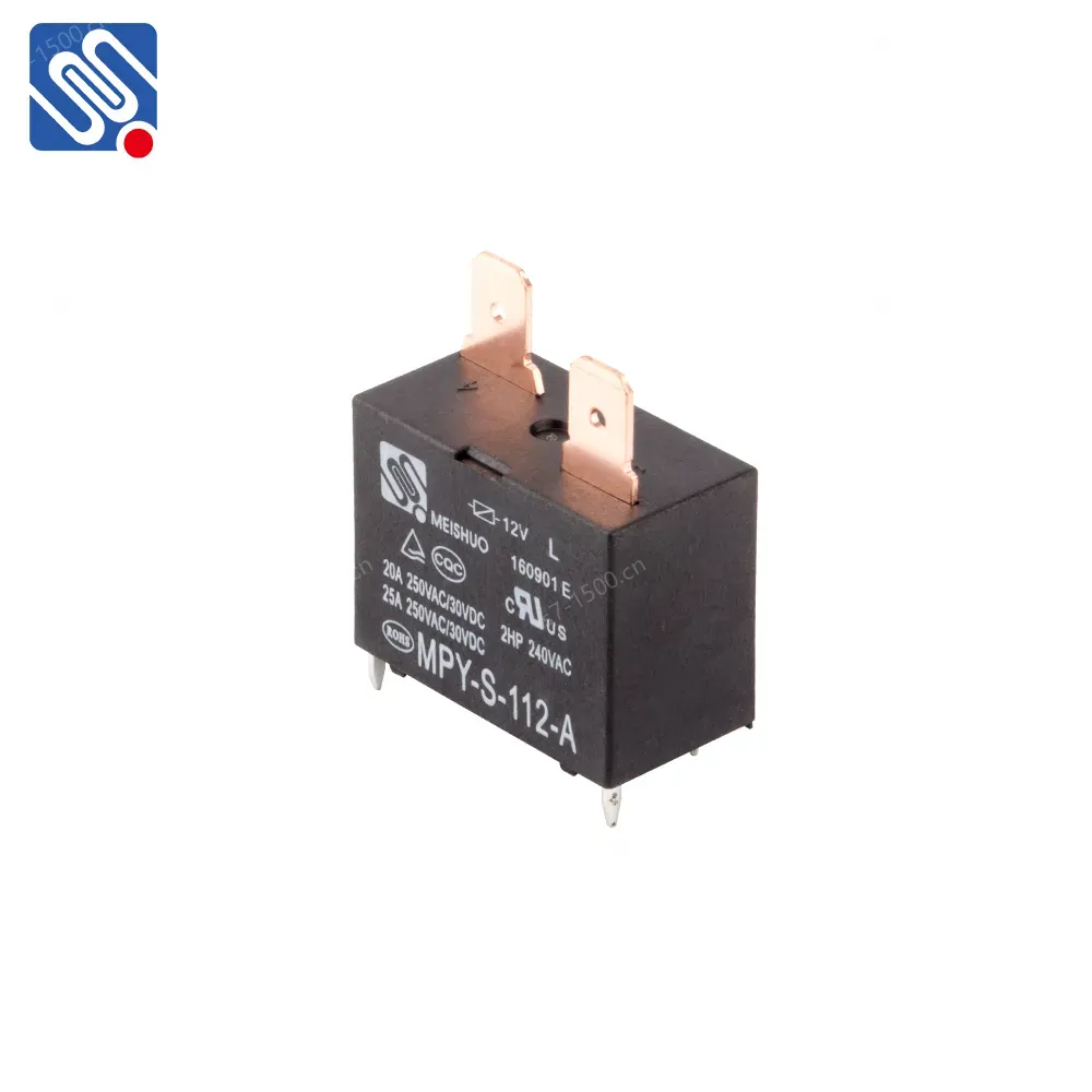 Meishuo MPY-S-112-A 24VDC 4 Pin Micro Mini Electromagnetic Power PCB Relay 12VDC Sealed Protection for Air Conditioner