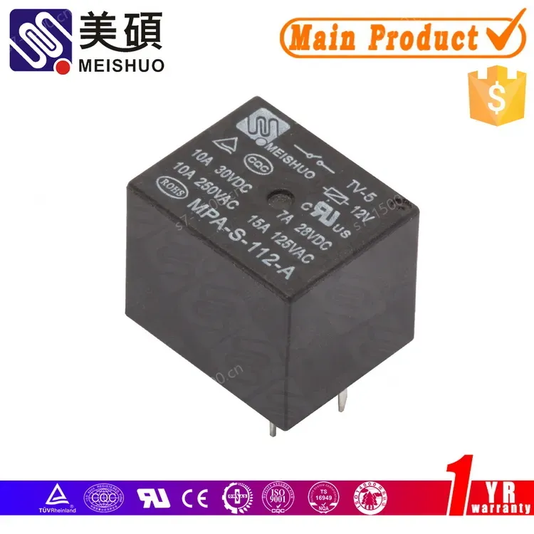 Meishuo 15a Power Relay 12v 24v 220v