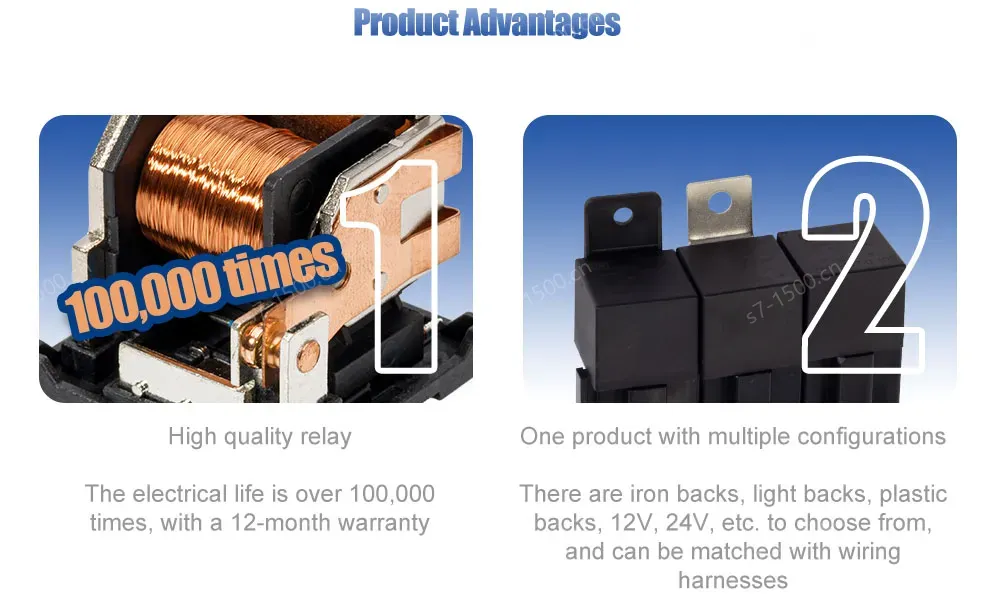 Meishuo MAH 12V/24V Miniature General Purpose Auto Car Relay 40A Electromagnetic Relay JD1914 Universal 4 Pin/5 Pin Sealed