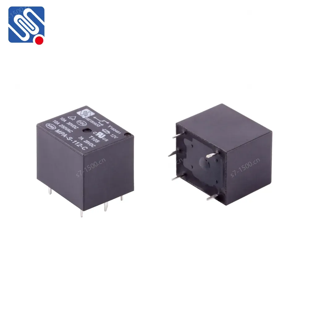 Meishuo MPA-S-124-C Micro Power Relay 5 Pin General Purpose 24V 10A 250VAC Small Size 250Vac Sealed Protection