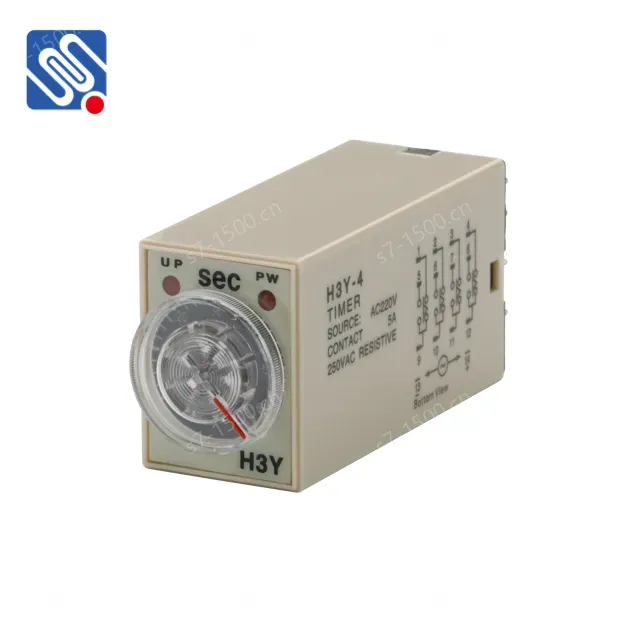 Meishuo H3Y-4 AC 24V 110V 220V 14pins 5A Small High Precision Power on Delay Time Relay