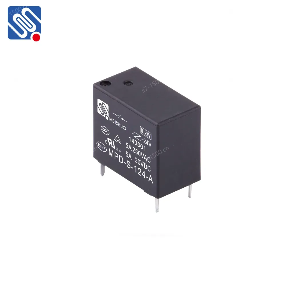 Meishuo MPD 5A 10A 250vac 4 Pin Mini Size PCB 12v Relay 4 Pin Relay High Power Relay
