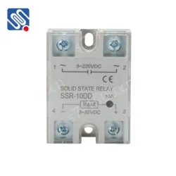 Meishuo SSR-10DD 5v DC to DC 10A Single Phase Solid State Relay High Reliability SSR Relay