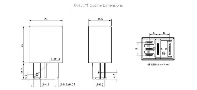 Meishuo MAA 12V 35A Waterproof Black Violet Relay Switch for Car New Reliability for Automobile Fog Lamp Air Conditioner