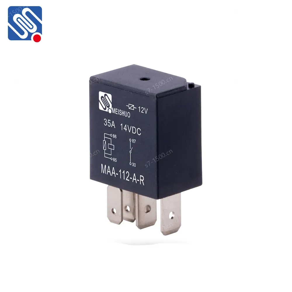Meishuo MAA 12V 35A Waterproof Black Violet Relay Switch for Car New Reliability for Automobile Fog Lamp Air Conditioner