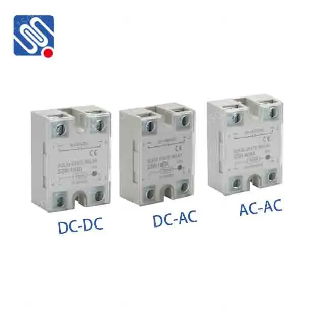 Meishuo SSR 10A-120A Solid State Relay DD/DA/AA Series for High-Amperage Electric Devices