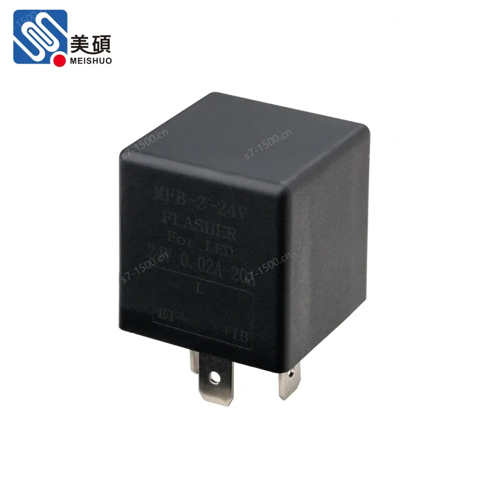 MFB-3-24V 3P Flasher Relay Nickel-plated Copper Easy Plug and Play Universal Replacement for 24V DC No Wiring Needed