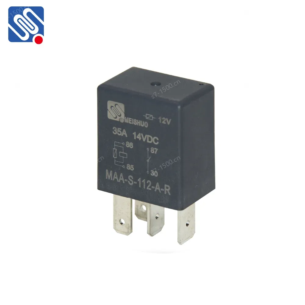 Meishuo MAA-S-112-A-R Power Factor Control Relay 30a 12v 4pin Automotive Rele with Resistor Car Relay Price