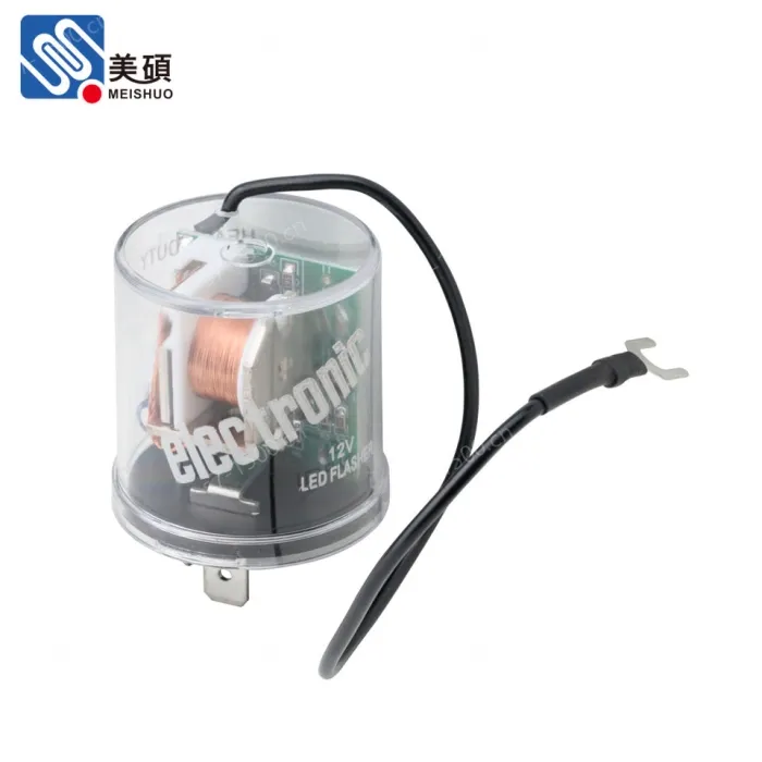 LED Electronic Flasher Relay 2P Nickel-plated Copper 12V 24V Sealed Protection for Turn Signal Conversion No Load