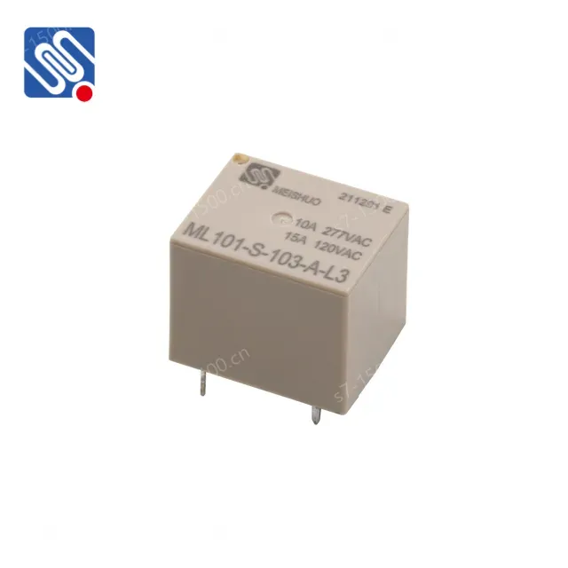 Meishuo ML101 Miniature Power Relay 15A Contact Switching Ability Sealed Protection for Household Appliances and Smart Homes