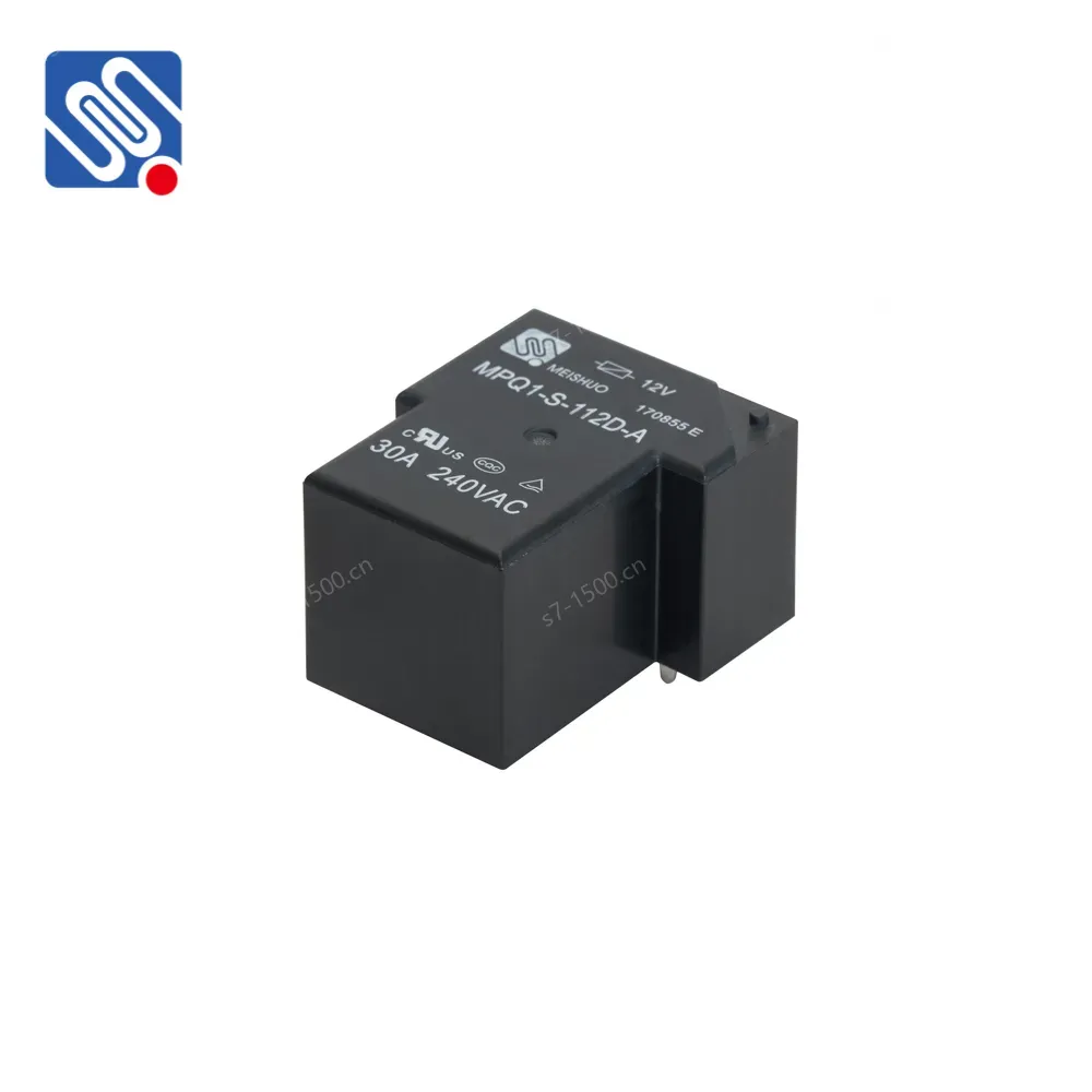 Meishuo MPQ1 Miniature Electromagnetic Relay 4-Pin High Power 30A 240VAC 30VDC 12V Sealed Relays