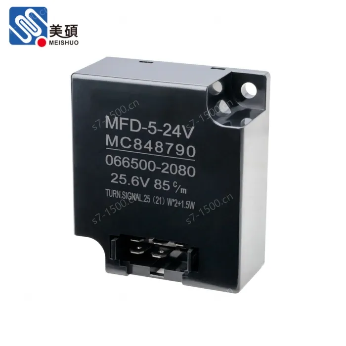 For MFD-5-24V DC Waterproof IP67 24V 5P Low Power Flasher Relay Nickel-plated Copper Automotive Motorcycle LED Signal