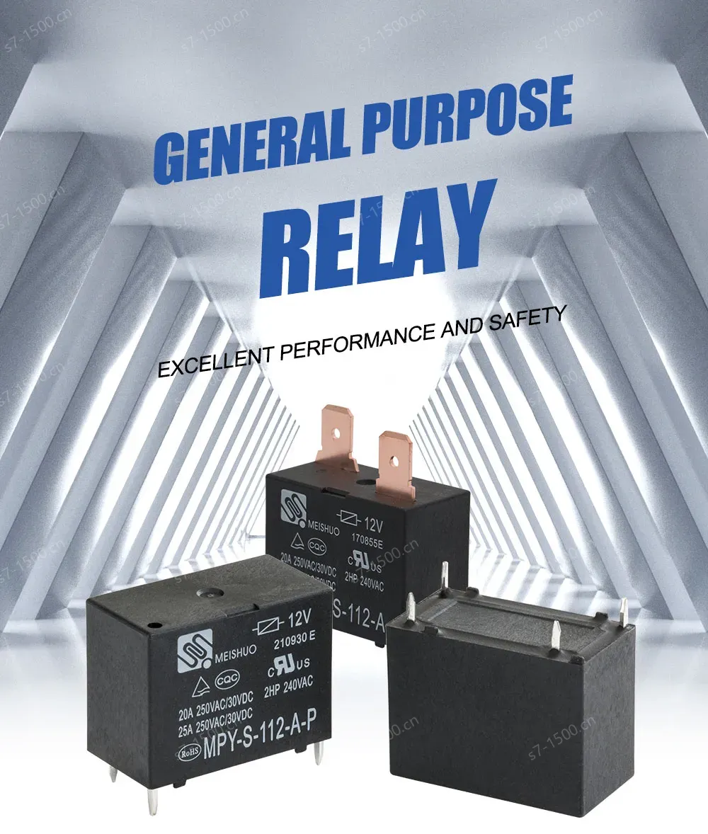 Meishuo MPY-S-112-A 24VDC 4 Pin Micro Mini Electromagnetic Power PCB Relay 12VDC Sealed Protection for Air Conditioner