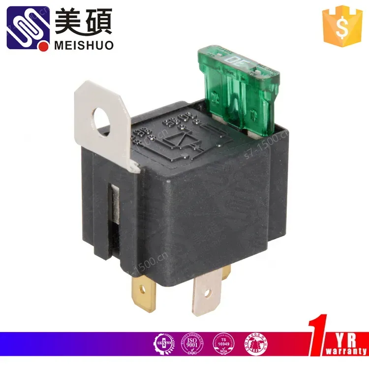 Meishuo MAH - 112 - B - 4 Relay 30amp Normally Closed Car Relay with Plastic Bracket Relay