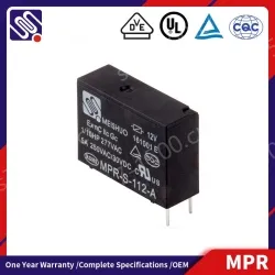 MEISHUO MPR-S-112-A Miniature 10a Power Relay 4pin 12v PCB Relays High Power Contact Load Sealed Start Relay for Condition