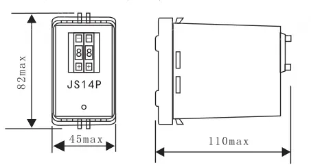 For Meishuo JS14P Digital Time Relay AC 50Hz 24V/36V High Power Miniature Sealed Electronic Relay