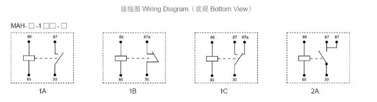 MEISHUO MAH-S-124-C-1 Changeover Type Car Automobile Relay JD1914 24 v 30a 60A 4pin 5pin JD1912