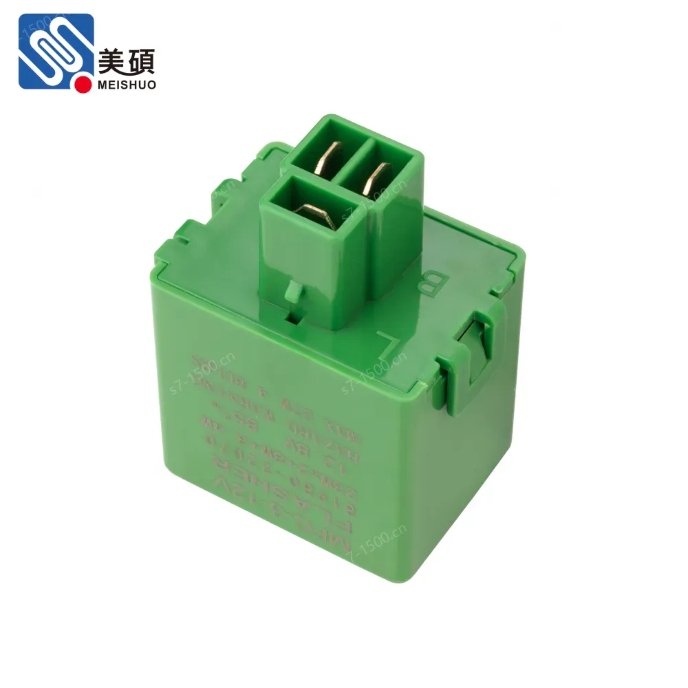 MEISHUO Miniature Sealed 12V DC 3-Pin Electronic Flasher Relay MFC-3-12V for LED Turn Signal Lights Motorcycle Car Truck