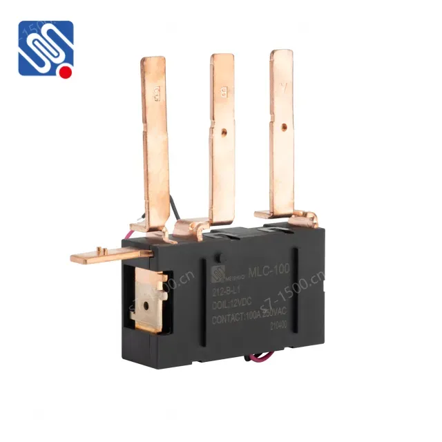 Meishuo MLC-100-212-B-L1 High Power 12V 100A 250VAC NC Miniature Size Sealed Magnetic Latching Electromagnetic Relay
