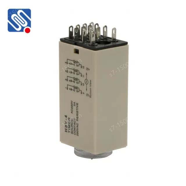 Meishuo H3Y-4 AC 24V 110V 220V 14pins 5A Small High Precision Power on Delay Time Relay