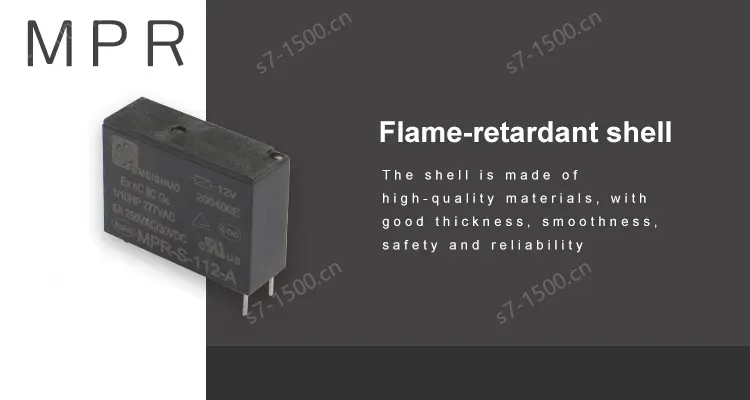 Meishuo MPR-S-112-A Miniature 10A Power Relay 12V 46F High-Power 5-Pin PCB Relays with Sealed Protect Feature
