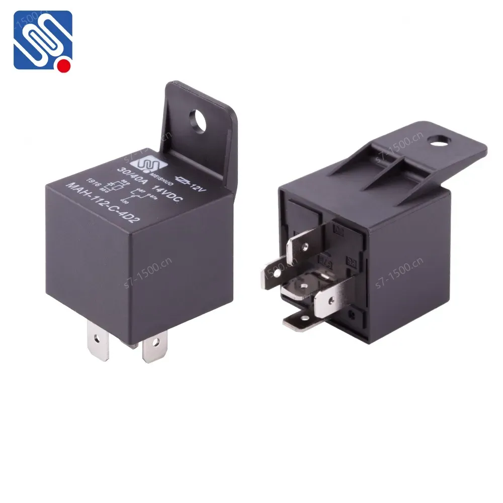 Meishuo MAH - 112 - B - 4 Relay 30amp Normally Closed Car Relay with Plastic Bracket Relay