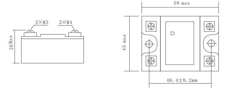 Meishuo SSR 10A-120A Solid State Relay DD/DA/AA Series for High-Amperage Electric Devices