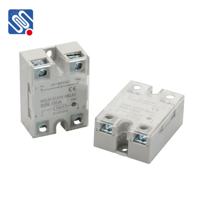 Meishuo SSR-15DA DC to AC 15A SSR Single Phase Solid State Ssr Small High Power Relay