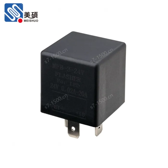 MFB-3-24V 3P Flasher Relay Nickel-plated Copper Easy Plug and Play Universal Replacement for 24V DC No Wiring Needed