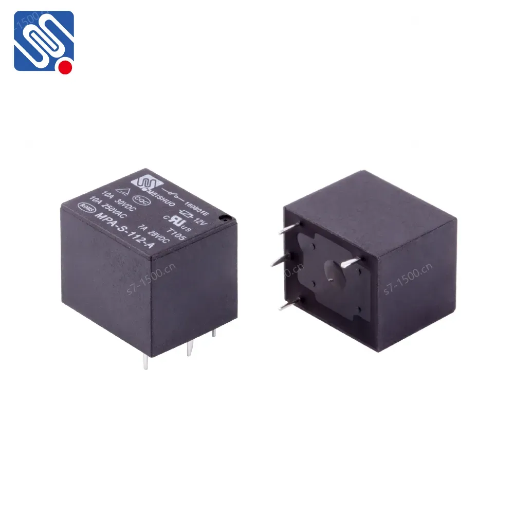 Meishuo MPA-S-124-C Micro Power Relay 5 Pin General Purpose 24V 10A 250VAC Small Size 250Vac Sealed Protection