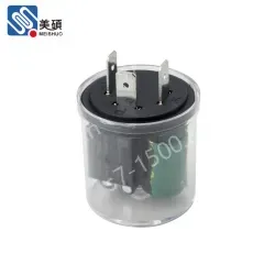 24V DC 3P Low Power Anti-Hyperflash Electronic Flasher Relay Nickel-plated Copper Contacts Sealed Protection for Car