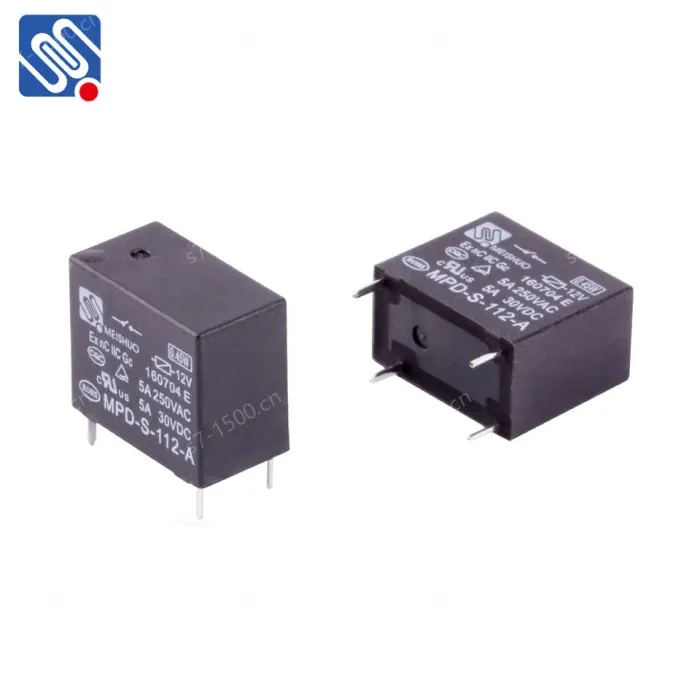 Meishuo MPD - S - 112 - a 0.2W 5A 12V One Group Normal Open PCB sealed Sensitive Type Electromagnetic Relay