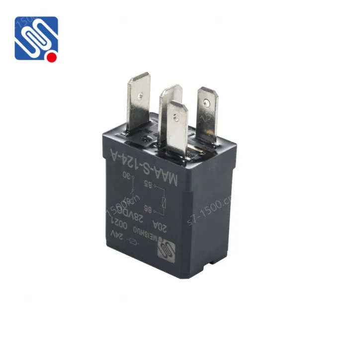 Meishuo MAA 12V 35A Waterproof Black Violet Relay Switch for Car New Reliability for Automobile Fog Lamp Air Conditioner