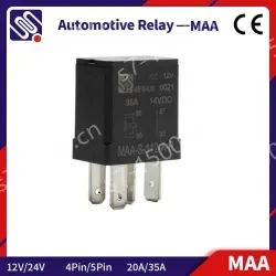 Meishuo MAA-S-112-A-R Power Factor Control Relay 30a 12v 4pin Automotive Rele with Resistor Car Relay Price