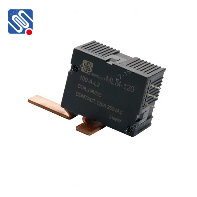 Meishuo MLM-120-109-A-L2 Normally Open 9VDC 120A Double Coils 6W Latching Relay for Electricity Meter