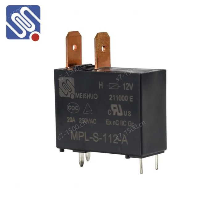 Meishuo MPL-H Mini Power Relay 1A High-Performance Relay 24VDC 20 Amp High Power for Protective PCB Electronic Components